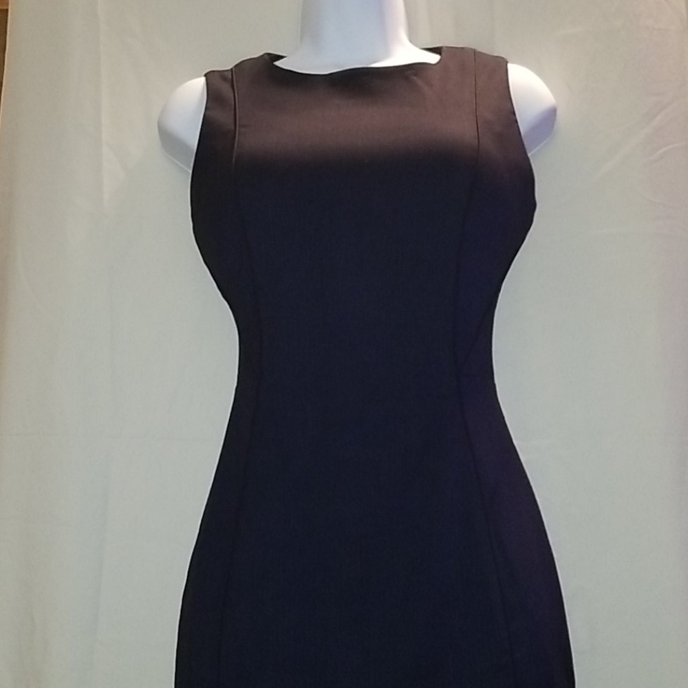 H&M Sleeveless Navy Fitted Dress
